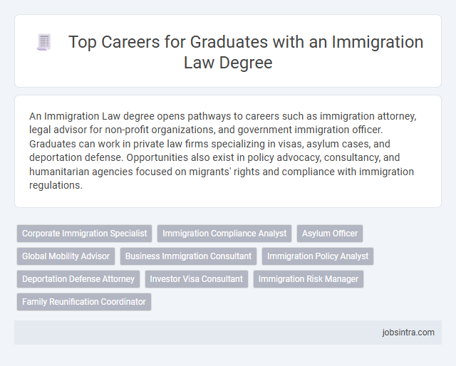 Top Careers for Graduates with an Immigration Law Degree