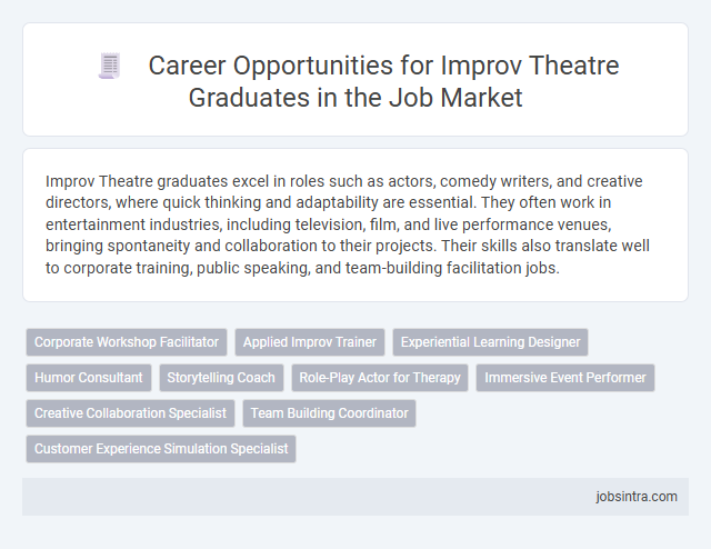 Career Opportunities for Improv Theatre Graduates in the Job Market
