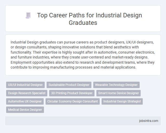 Top Career Paths for Industrial Design Graduates