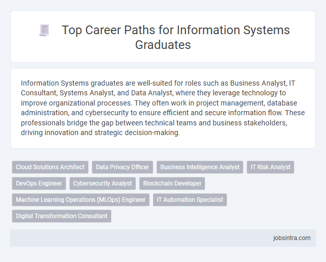Top Career Paths for Information Systems Graduates