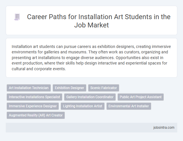 Career Paths for Installation Art Students in the Job Market