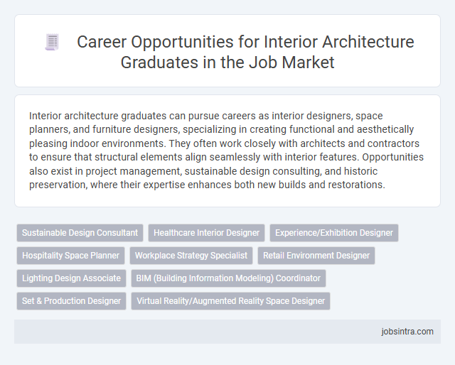 Career Opportunities for Interior Architecture Graduates in the Job Market
