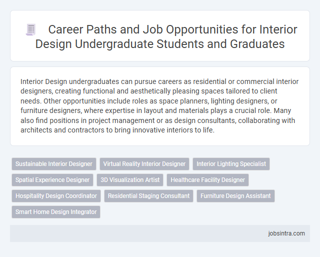 Career Paths and Job Opportunities for Interior Design Undergraduate Students and Graduates