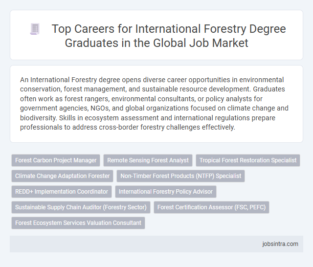 Top Careers for International Forestry Degree Graduates in the Global Job Market