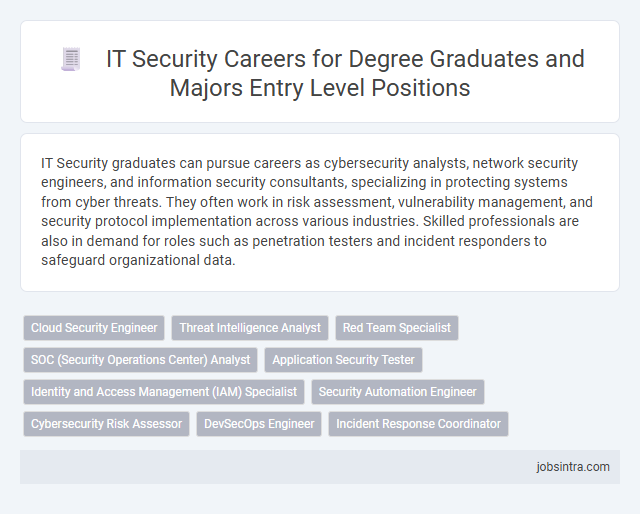 IT Security Careers for Degree Graduates and Majors Entry Level Positions