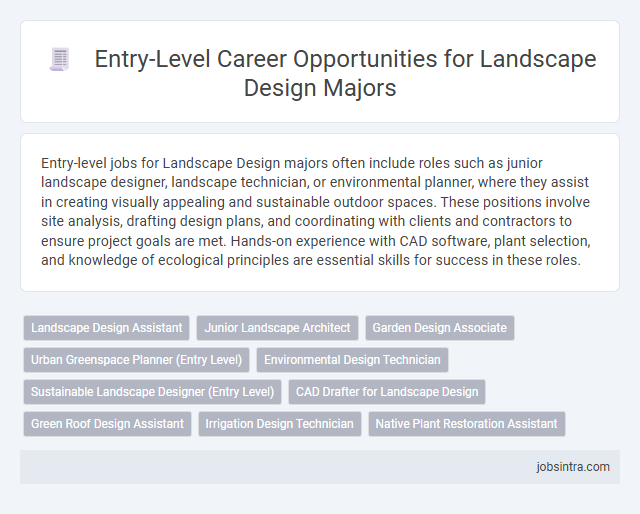 Entry-Level Career Opportunities for Landscape Design Majors