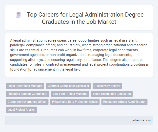 Top Careers for Legal Administration Degree Graduates in the Job Market
