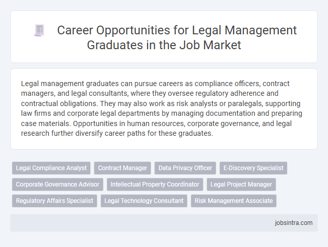 Career Opportunities for Legal Management Graduates in the Job Market