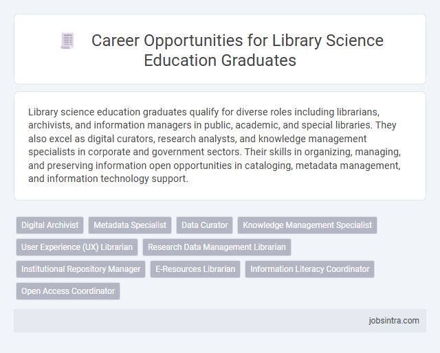 Career Opportunities for Library Science Education Graduates