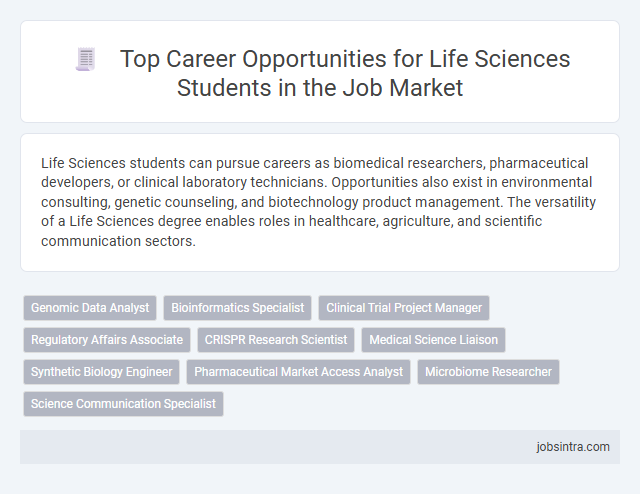 Top Career Opportunities for Life Sciences Students in the Job Market