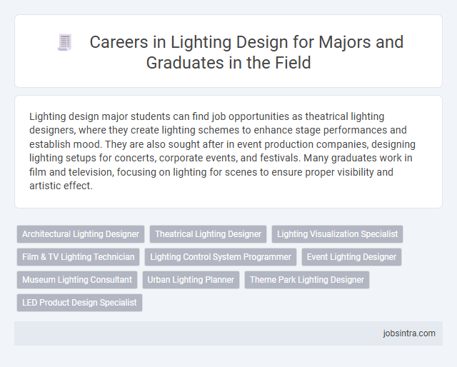 Careers in Lighting Design for Majors and Graduates in the Field