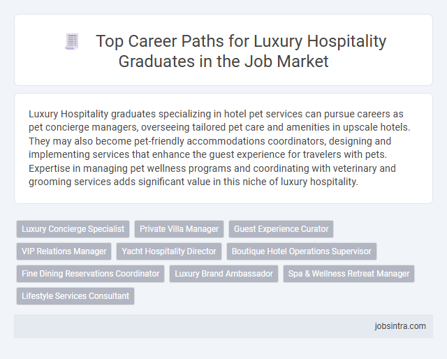 Top Career Paths for Luxury Hospitality Graduates in the Job Market