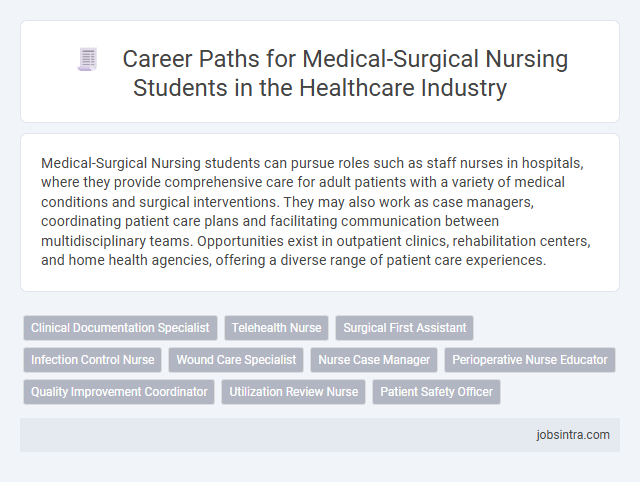 Career Paths for Medical-Surgical Nursing Students in the Healthcare Industry