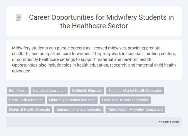 Career Opportunities for Midwifery Students in the Healthcare Sector