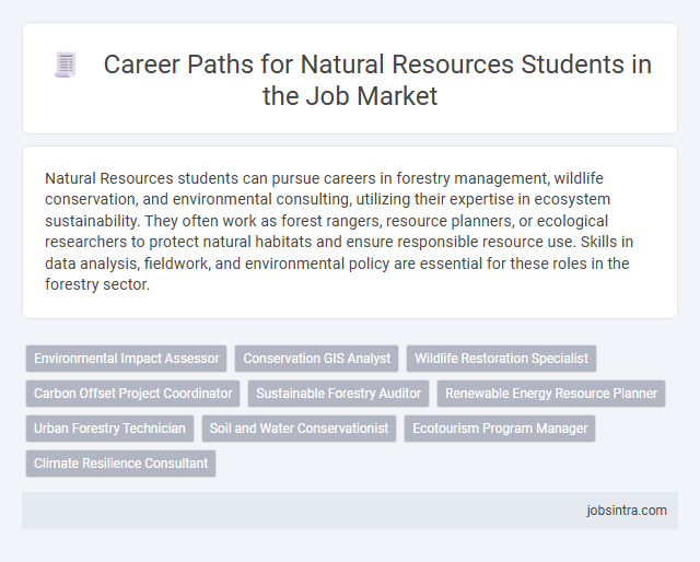 Career Paths for Natural Resources Students in the Job Market