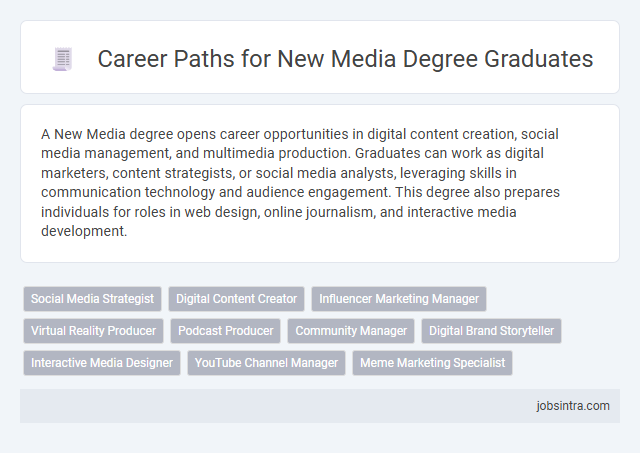 Career Paths for New Media Degree Graduates