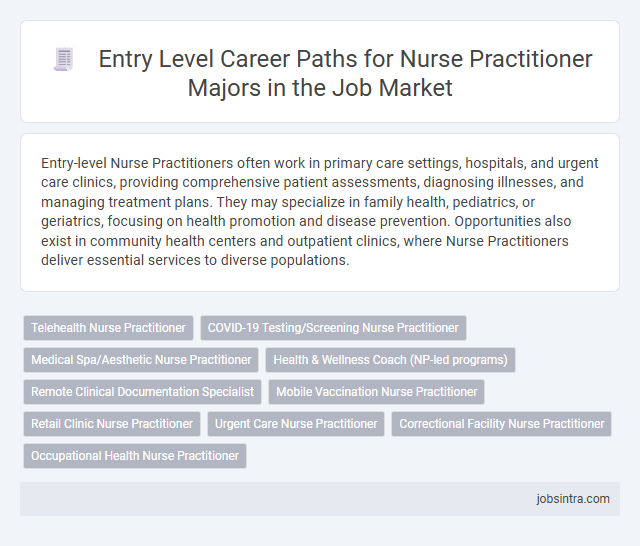 Entry Level Career Paths for Nurse Practitioner Majors in the Job Market
