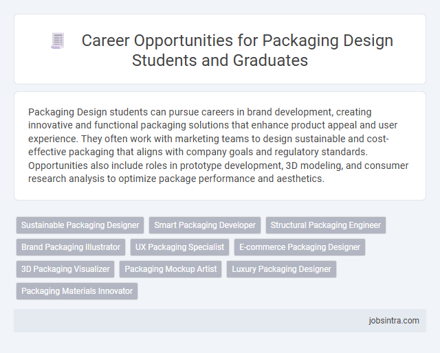 Career Opportunities for Packaging Design Students and Graduates