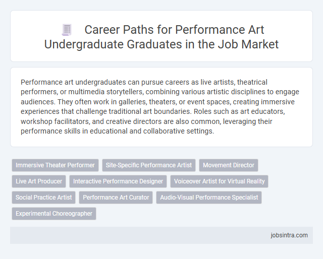 Career Paths for Performance Art Undergraduate Graduates in the Job Market