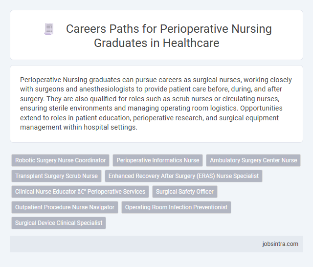 Careers Paths for Perioperative Nursing Graduates in Healthcare