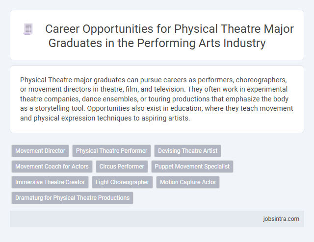 Career Opportunities for Physical Theatre Major Graduates in the Performing Arts Industry