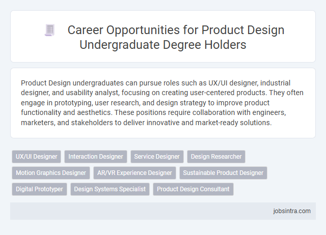 Career Opportunities for Product Design Undergraduate Degree Holders