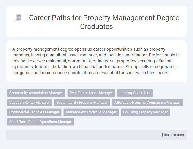 Career Paths for Property Management Degree Graduates