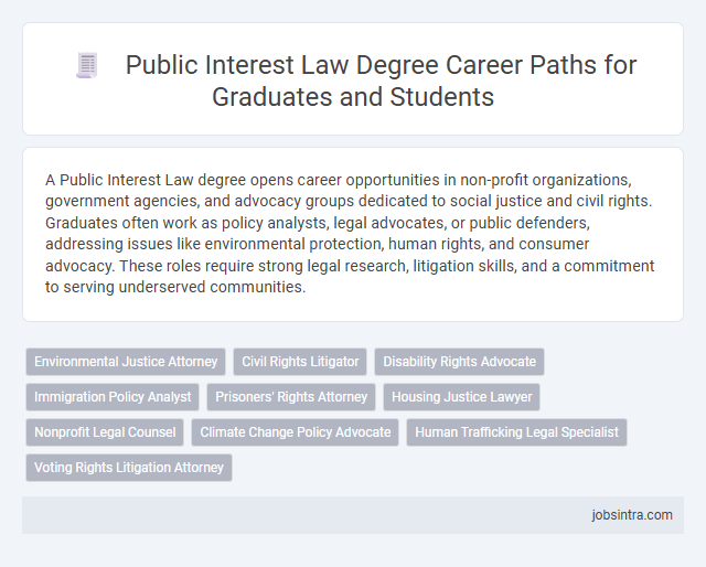 Public Interest Law Degree Career Paths for Graduates and Students