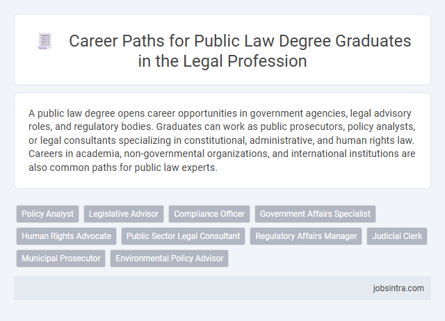 Career Paths for Public Law Degree Graduates in the Legal Profession