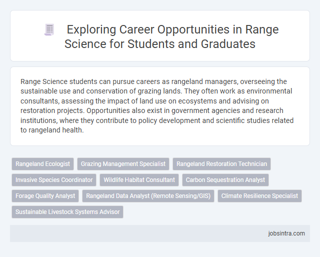 Exploring Career Opportunities in Range Science for Students and Graduates