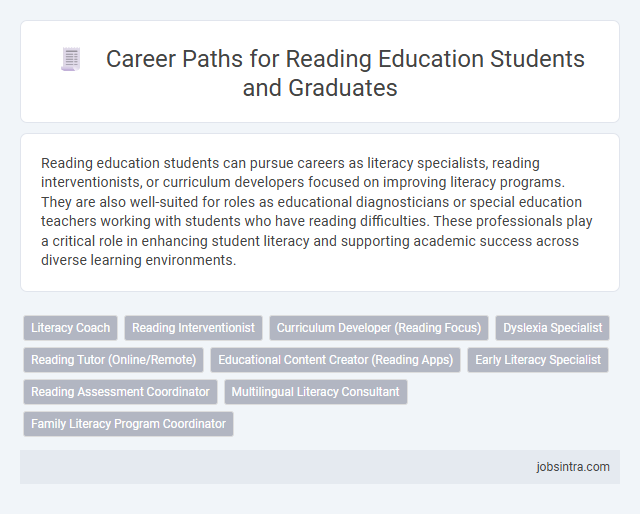 Career Paths for Reading Education Students and Graduates