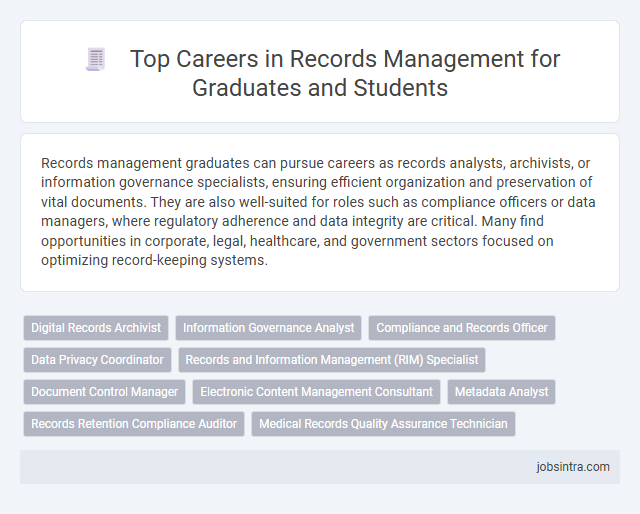 Top Careers in Records Management for Graduates and Students