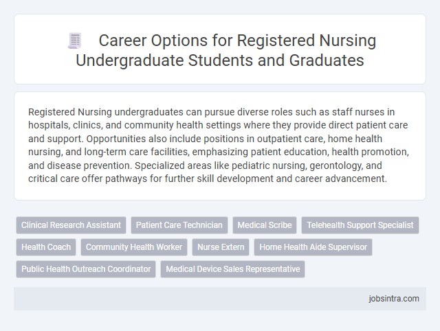 Career Options for Registered Nursing Undergraduate Students and Graduates