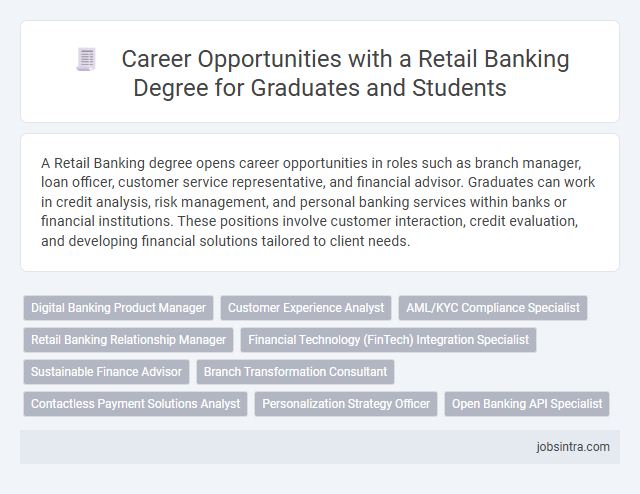 Career Opportunities with a Retail Banking Degree for Graduates and Students