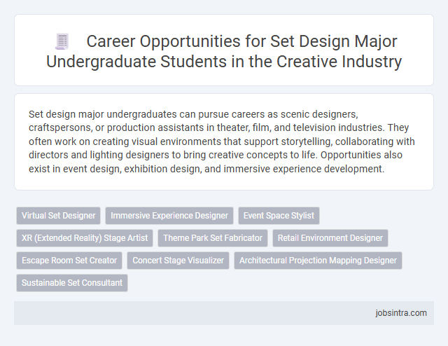 Career Opportunities for Set Design Major Undergraduate Students in the Creative Industry