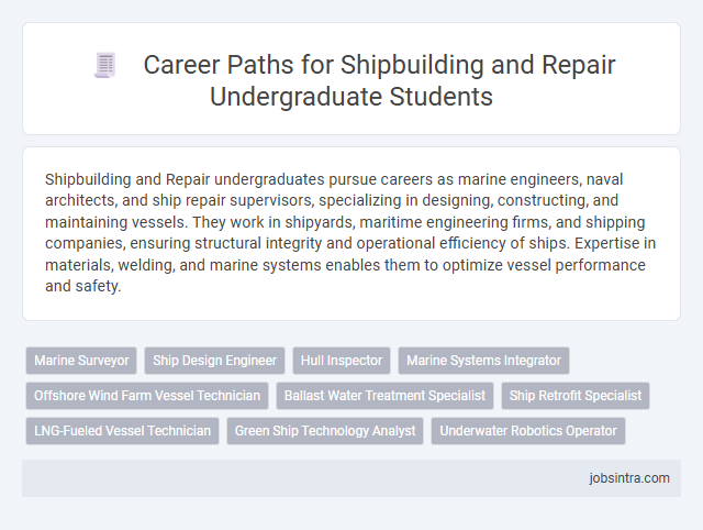 Career Paths for Shipbuilding and Repair Undergraduate Students