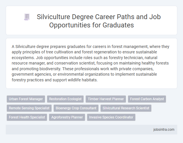 Silviculture Degree Career Paths and Job Opportunities for Graduates