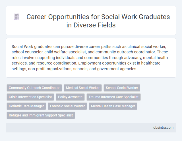 Career Opportunities for Social Work Graduates in Diverse Fields