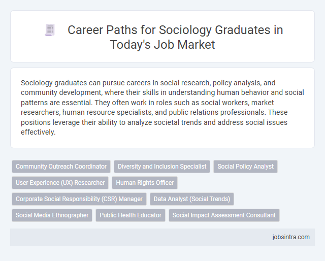 Career Paths for Sociology Graduates in Today's Job Market