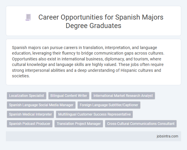 Career Opportunities for Spanish Majors Degree Graduates