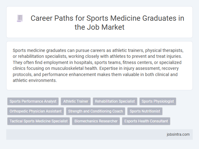 Career Paths for Sports Medicine Graduates in the Job Market