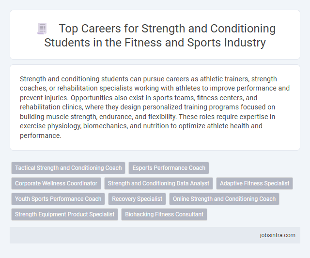 Top Careers for Strength and Conditioning Students in the Fitness and Sports Industry