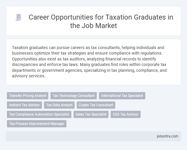 Career Opportunities for Taxation Graduates in the Job Market
