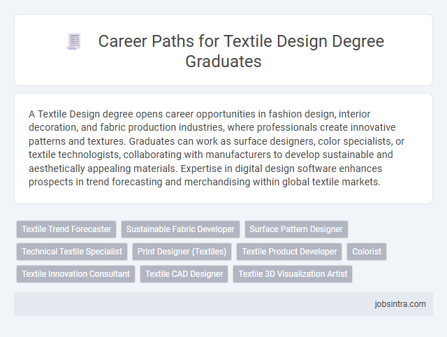 Career Paths for Textile Design Degree Graduates