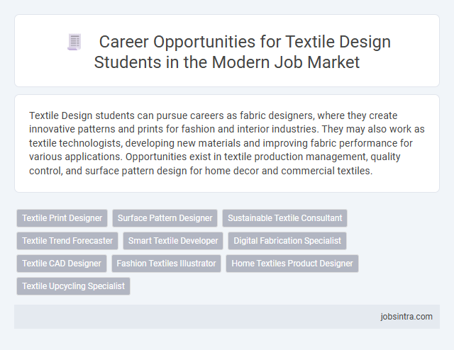 Career Opportunities for Textile Design Students in the Modern Job Market