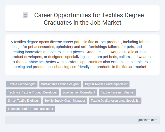 Career Opportunities for Textiles Degree Graduates in the Job Market