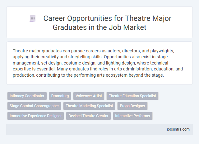 Career Opportunities for Theatre Major Graduates in the Job Market