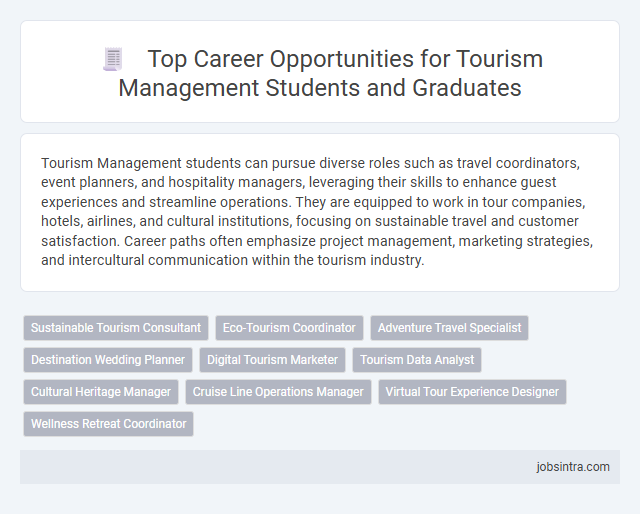 Top Career Opportunities for Tourism Management Students and Graduates