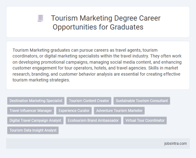 Tourism Marketing Degree Career Opportunities for Graduates